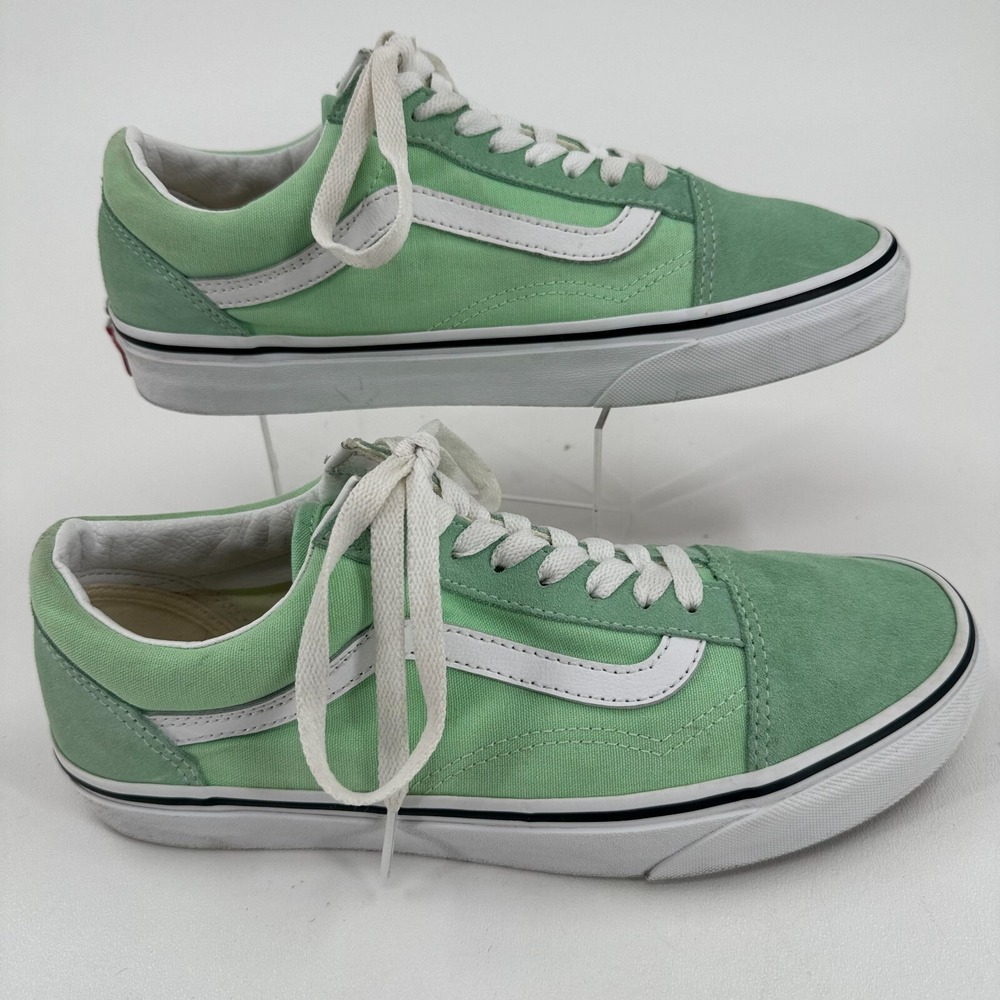 Vans Off the Wall Skate Shoes UNISEX Green 751505 Lace Up MENS 7.5 WOMENS 9